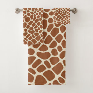 Giraffe Muster Badhandtuch Set