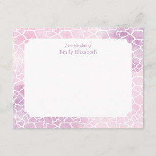 Giraffe-Muster für Wasserfarben personalisieren St Einladung