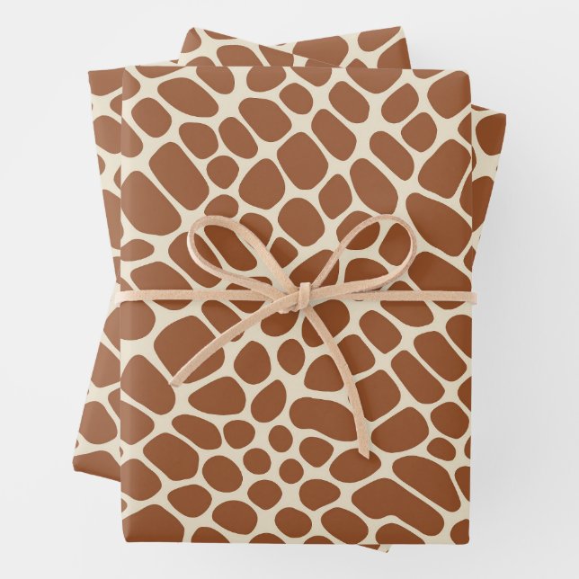 Giraffe Muster Geschenkpapier Set (Beispiel)
