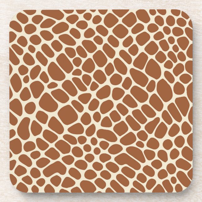 Giraffe Muster Getränkeuntersetzer (Vorderseite)