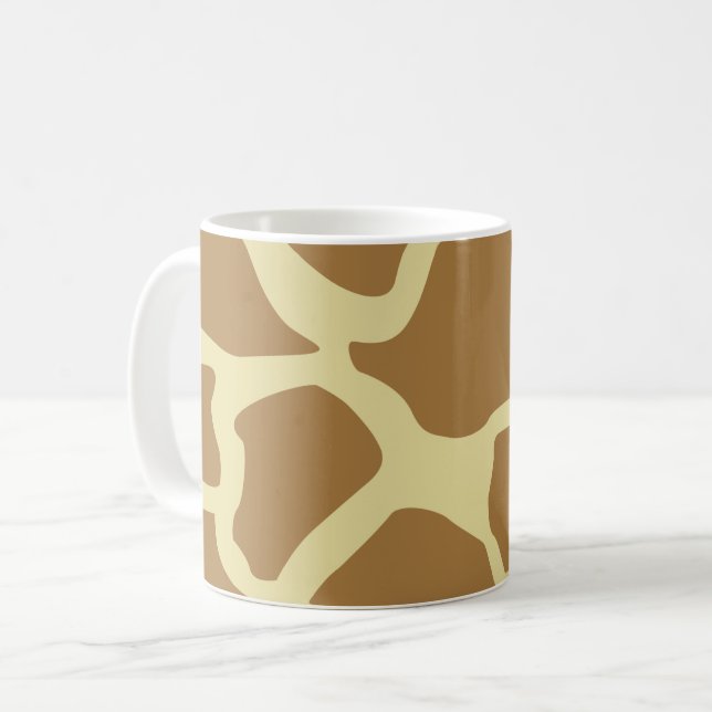 Giraffe Muster Kaffeetasse (Vorderseite Links)