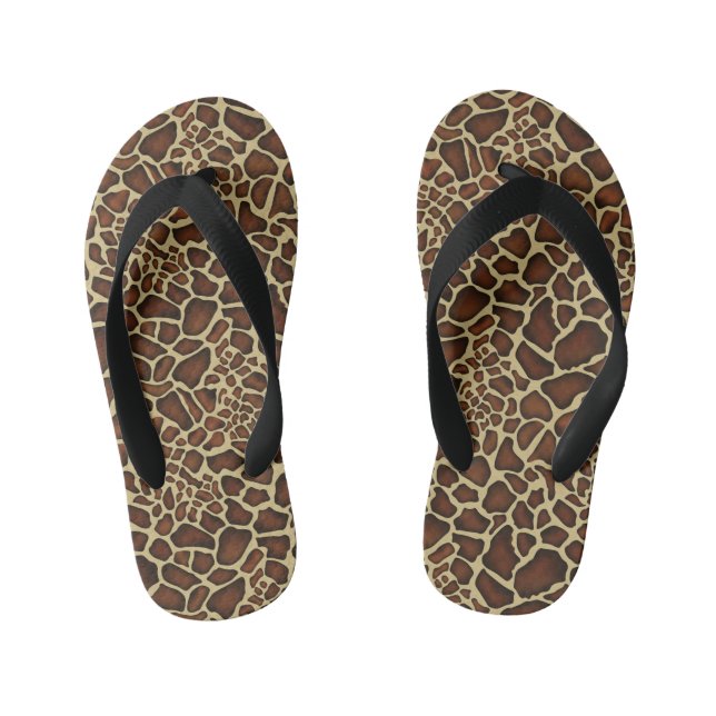 Giraffe Muster Kinderbadesandalen (Fußbett)