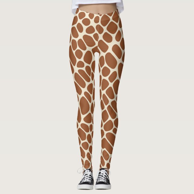 Giraffe Muster Leggings (Vorderseite)