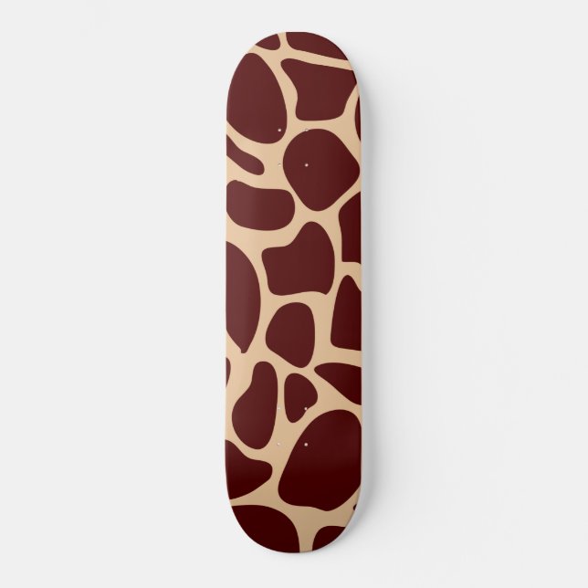 Giraffe-Muster-Skateboard Skateboard (Vorderseite)