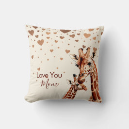 Giraffe Mütter Tag, glücklicher Muttertag Kissen