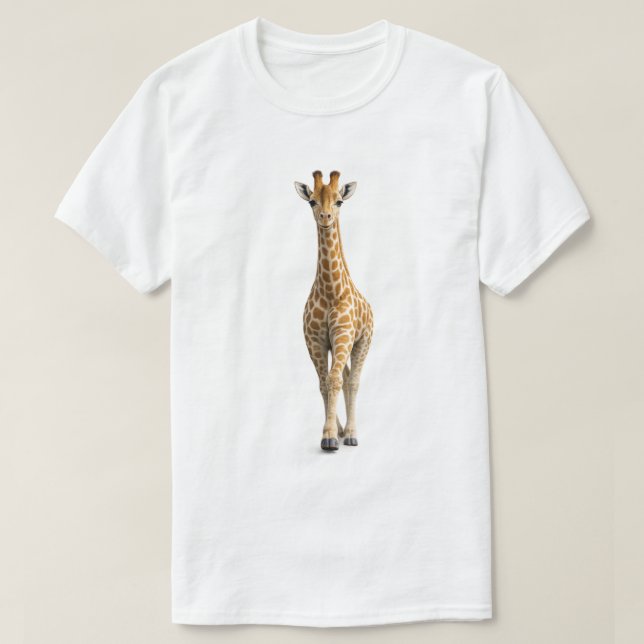 Giraffe nähert sich T-Shirt (Design vorne)