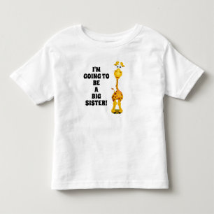 Giraffe Neues Baby Große Schwester Kleinkind T-shirt