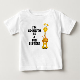Giraffe Neues Baby Große Schwester T-Shirt