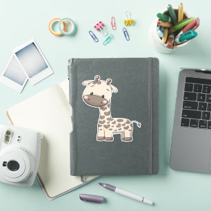 Giraffe Niedlich Kawaii Cartoon Aufkleber