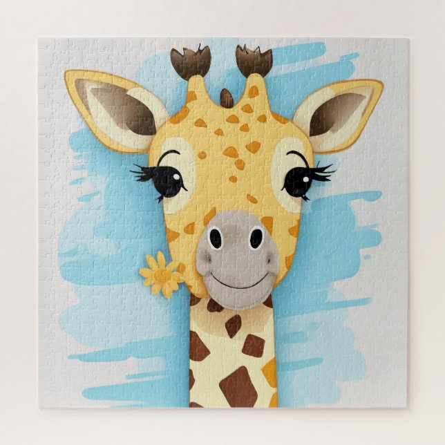 Giraffe niedlich puzzle (Vertikal)