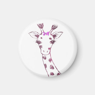 Giraffe Niedlich Sarcastic Design Magnet