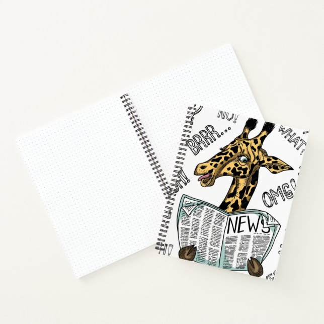 Giraffe - Notebook Notizbuch (Innenseite)