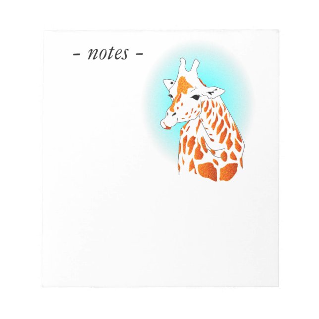 Giraffe Notizblock (Vorderseite)