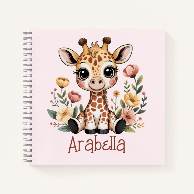 Giraffe Notizbuch (Vorderseite)