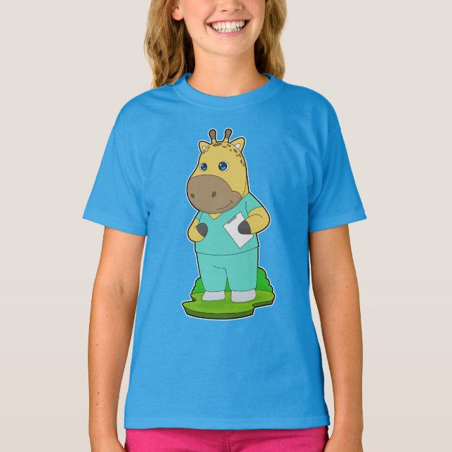 Giraffe Nurse T-Shirt (Vorderseite)