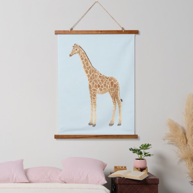 Giraffe Nursery Tapestry Wandteppich Mit Holzrahmen (Schlafzimmer)