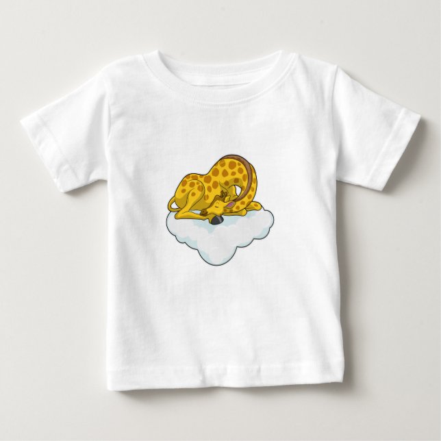 Giraffe on Clouds Baby T-shirt (Vorderseite)