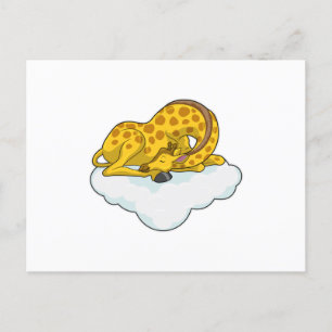 Giraffe on Clouds Postkarte