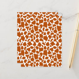 Giraffe Orange Flecken Druck Scrapbook Papier