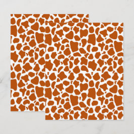 Giraffe Orange Flecken Druck Scrapbook Papier
