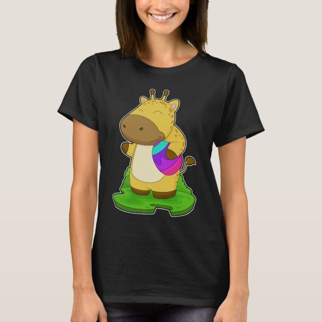 Giraffe Osterei T-Shirt (Vorderseite)
