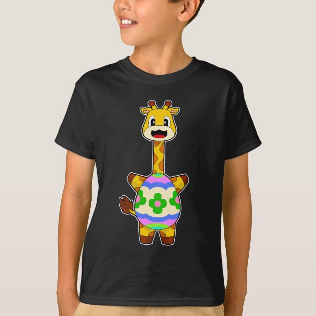 Giraffe Osterei T-Shirt (Vorderseite)