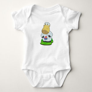 Giraffe Ostern Koch Baby Strampler