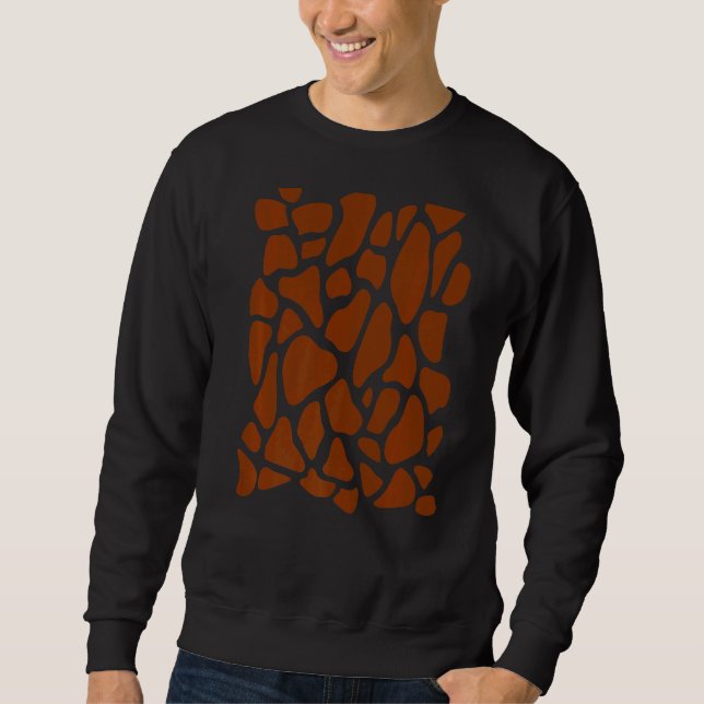 Giraffe Pattern Afrikanische Tiergiraffen Sweatshirt (Vorderseite)