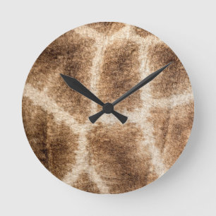 Giraffe pattern runde wanduhr