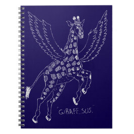 Giraffe + pegasus = Giraffsus Notizblock