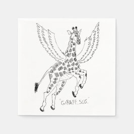 Giraffe + pegasus = Giraffsus Serviette