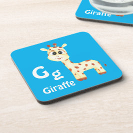 Giraffe personalisieren ABC: Buchstabe G - Ihren N Getränkeuntersetzer
