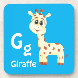 Giraffe personalisieren ABC: Buchstabe G - Ihren N Getränkeuntersetzer