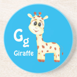 Giraffe personalisieren ABC: Buchstabe G - Ihren N Getränkeuntersetzer