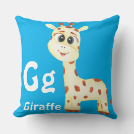 Giraffe personalisieren ABC: Buchstabe G - Ihren N Kissen