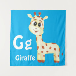 Giraffe personalisieren ABC: Buchstabe G - Ihren N Wandteppich