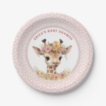 Giraffe Pink Baby Girl Dusche Sprinkle Wilder Dsch