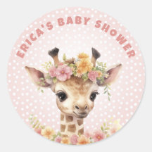Giraffe Pink Baby Girl Dusche Sprinkle Wilder Dsch