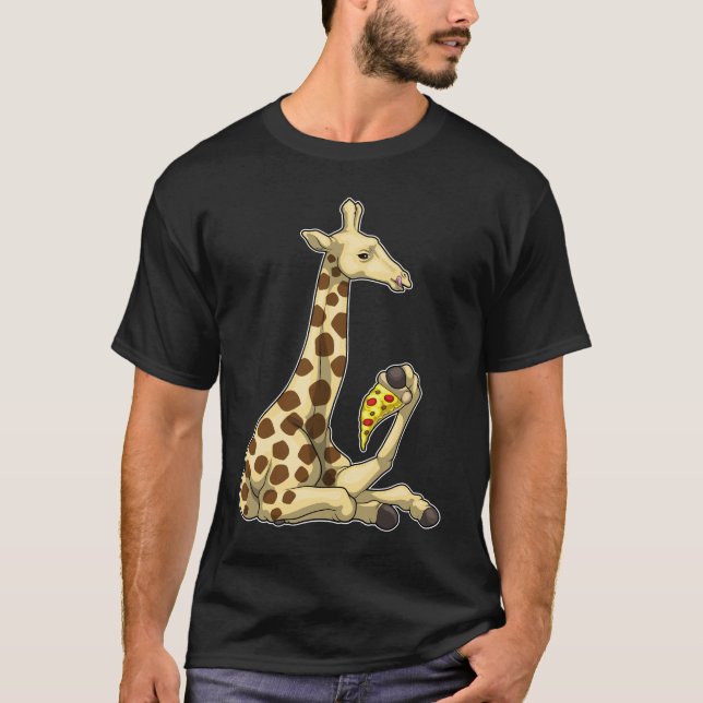 Giraffe Pizza T-Shirt (Vorderseite)