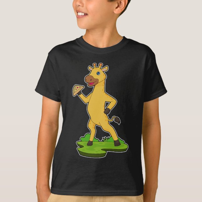 Giraffe Pizza T-Shirt (Vorderseite)