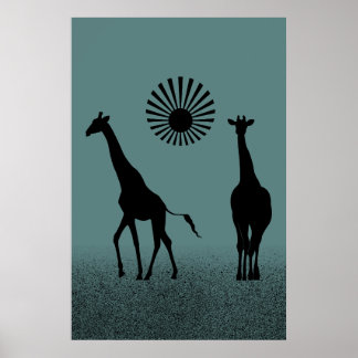 Giraffe-Plakat Poster