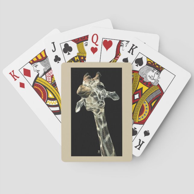 Giraffe Playing Cards - "Chin Up" Spielkarten (Rückseite)
