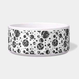 Giraffe Polka Dot Black and Light Gray Print Napf