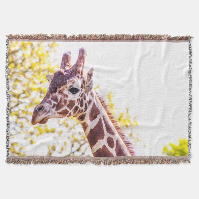 Giraffe Portrait Decke (Vorderseite)