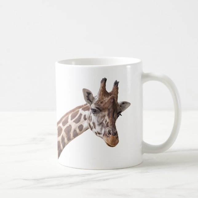 Giraffe Portrait-Foto Kaffeetasse (Rechts)
