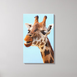 Giraffe-Portrait-Leinwand Leinwanddruck