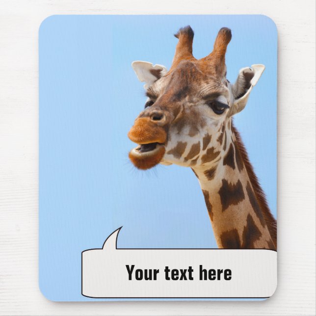 Giraffe Portrait mousepad (Vorne)