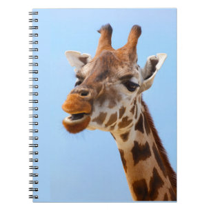 Giraffe-Portrait-Notizbuch Notizblock