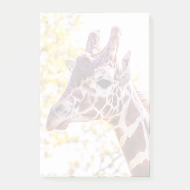Giraffe Portrait Post-it Klebezettel (Vorderseite)