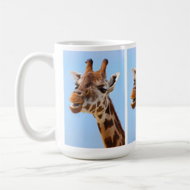 Giraffe Portrait-Tasse - wählen Sie Stil Tasse (Links)